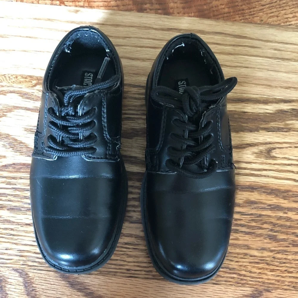 Stacy Adams Kids Black dress Shoes size 8M